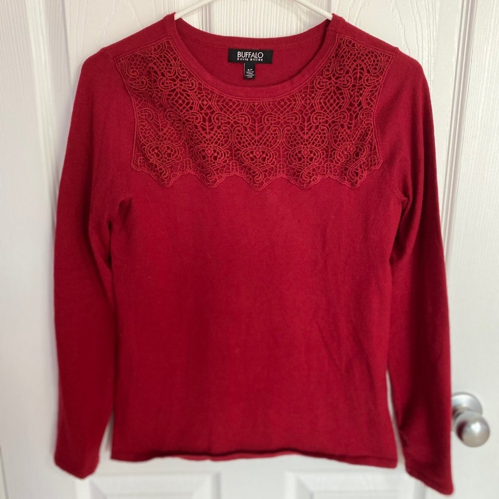 Buffalo David Bitton Red Long Sleeve Shirt